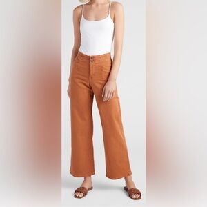 NWT Boho Mica High Rise Wide Leg Jeans, Rustic Orange